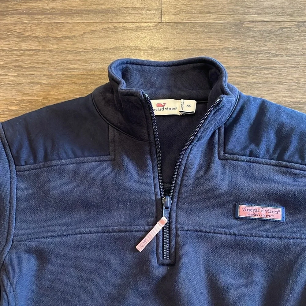 Vineyard Vines Navy Quarter Zip - Size XS - Picture 5 of 9